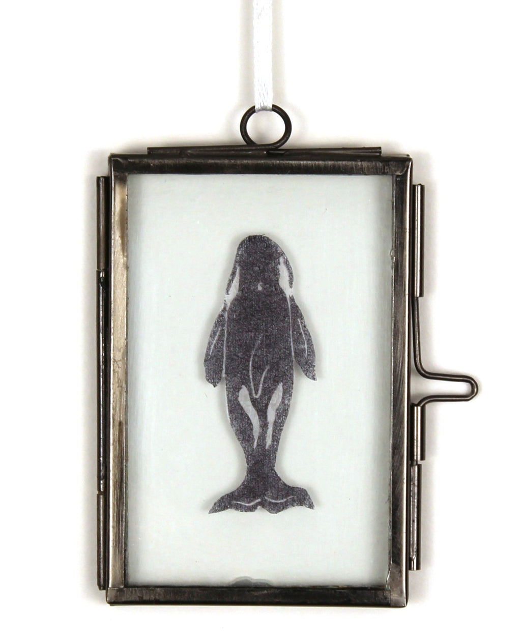 Glass Frame Relief Print Art (Mini)-Orca Obsessed