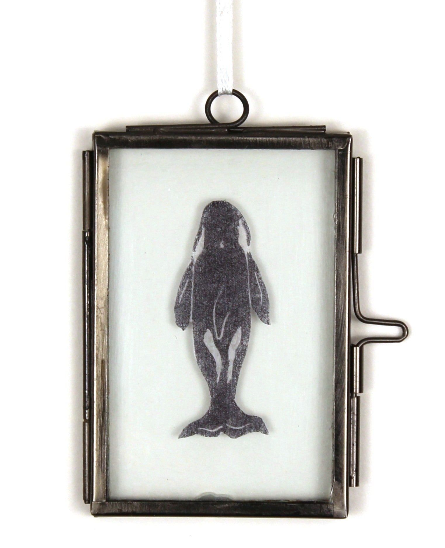 Glass Frame Relief Print Art (Mini)-Orca Obsessed