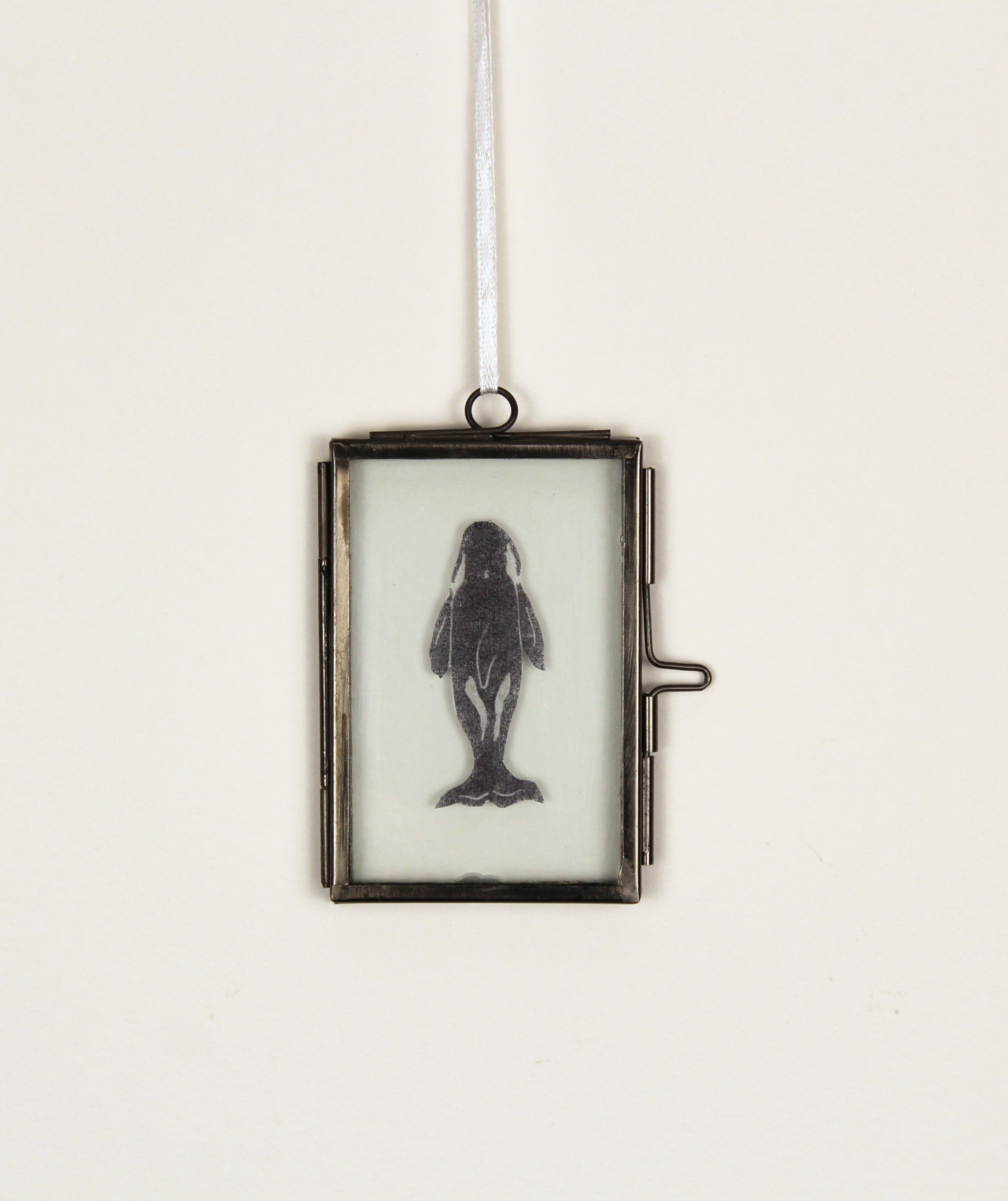 Glass Frame Relief Print Art (Mini)-Orca Obsessed