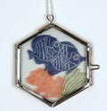 Glass Frame Relief Print Art (Small)-Double Trouble