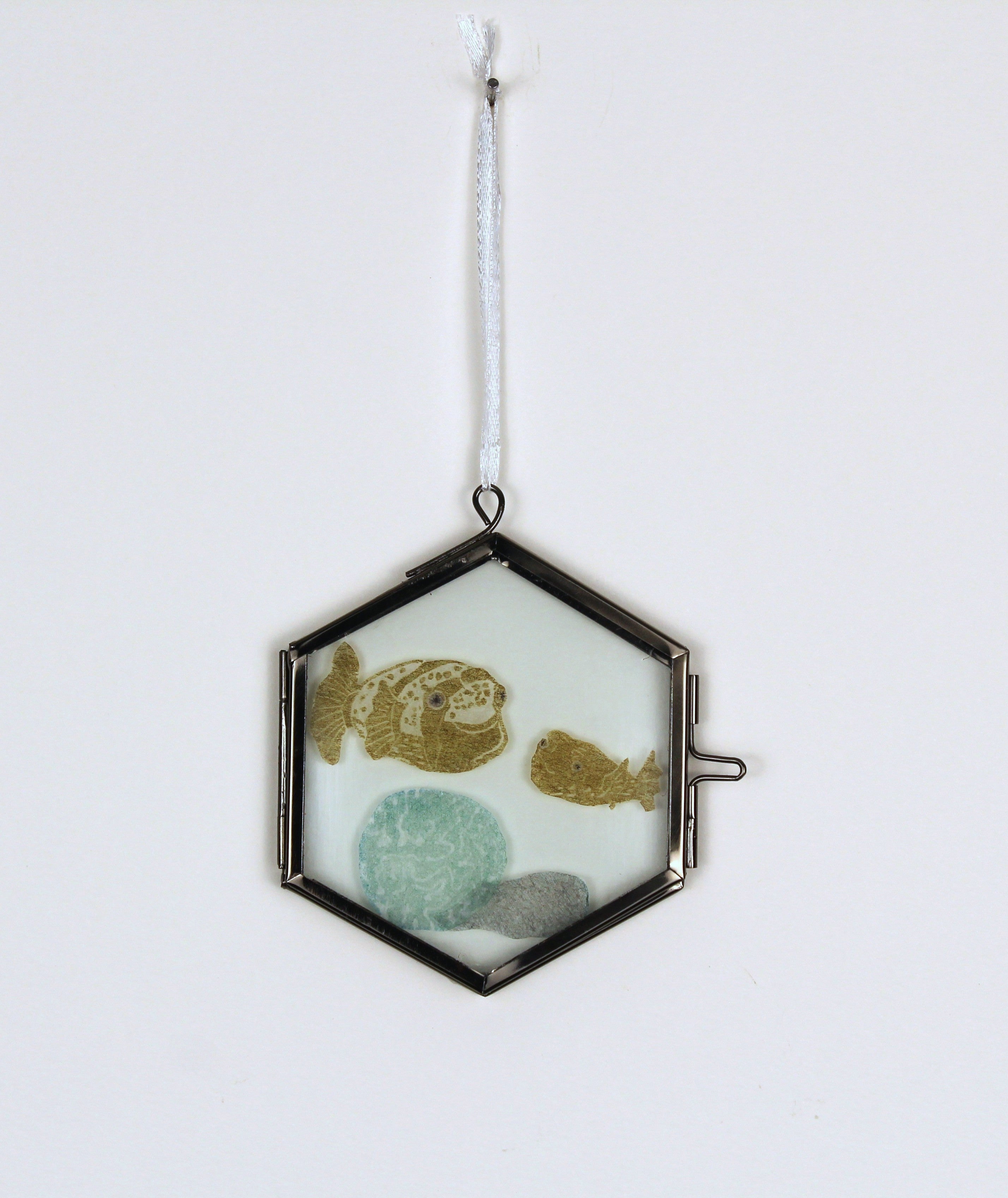 Glass Frame Relief Print Art (Small)-Go On...Say Hello