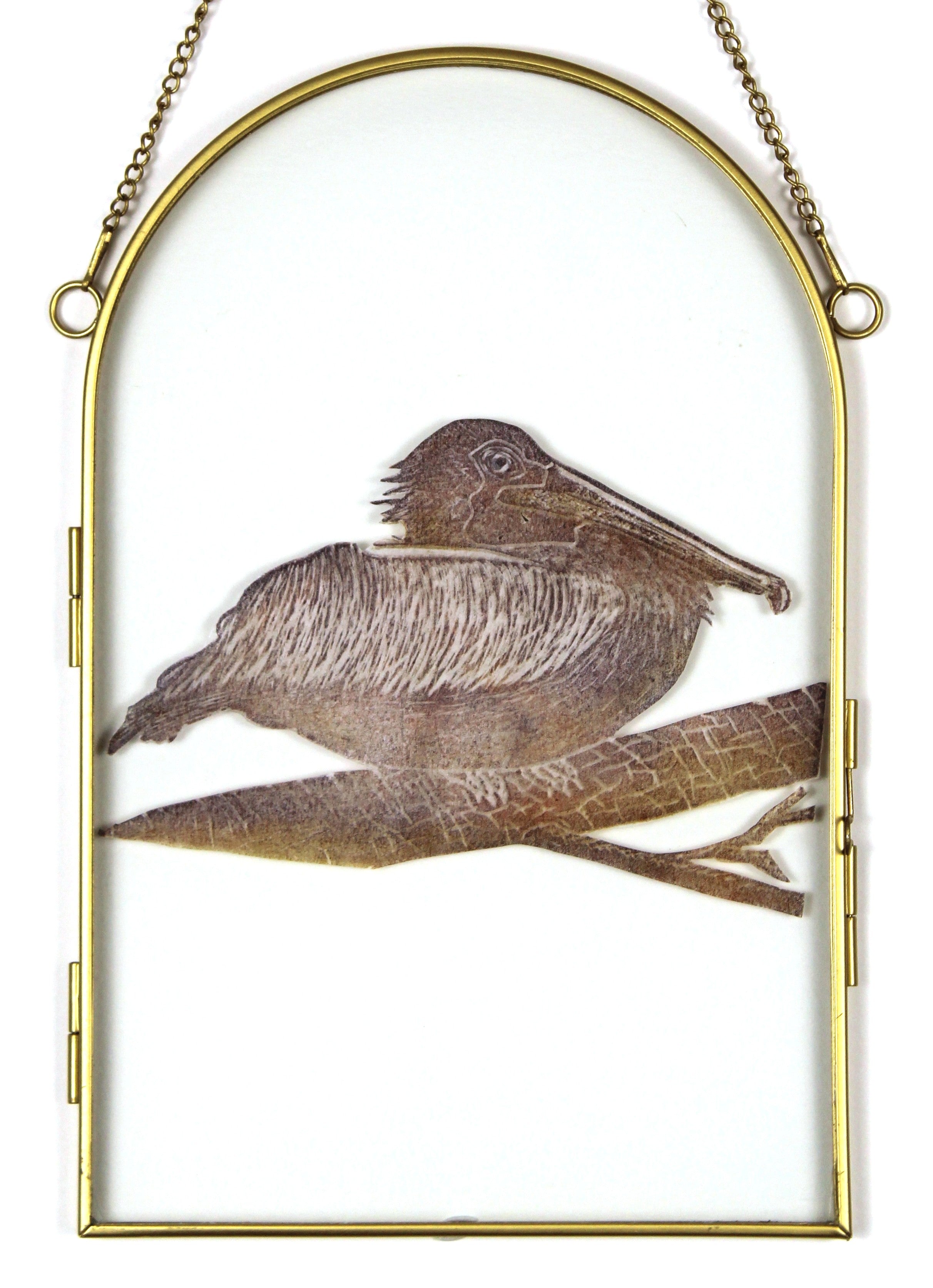 Glass Frame Relief Print Art (Large)-Perfect Perch