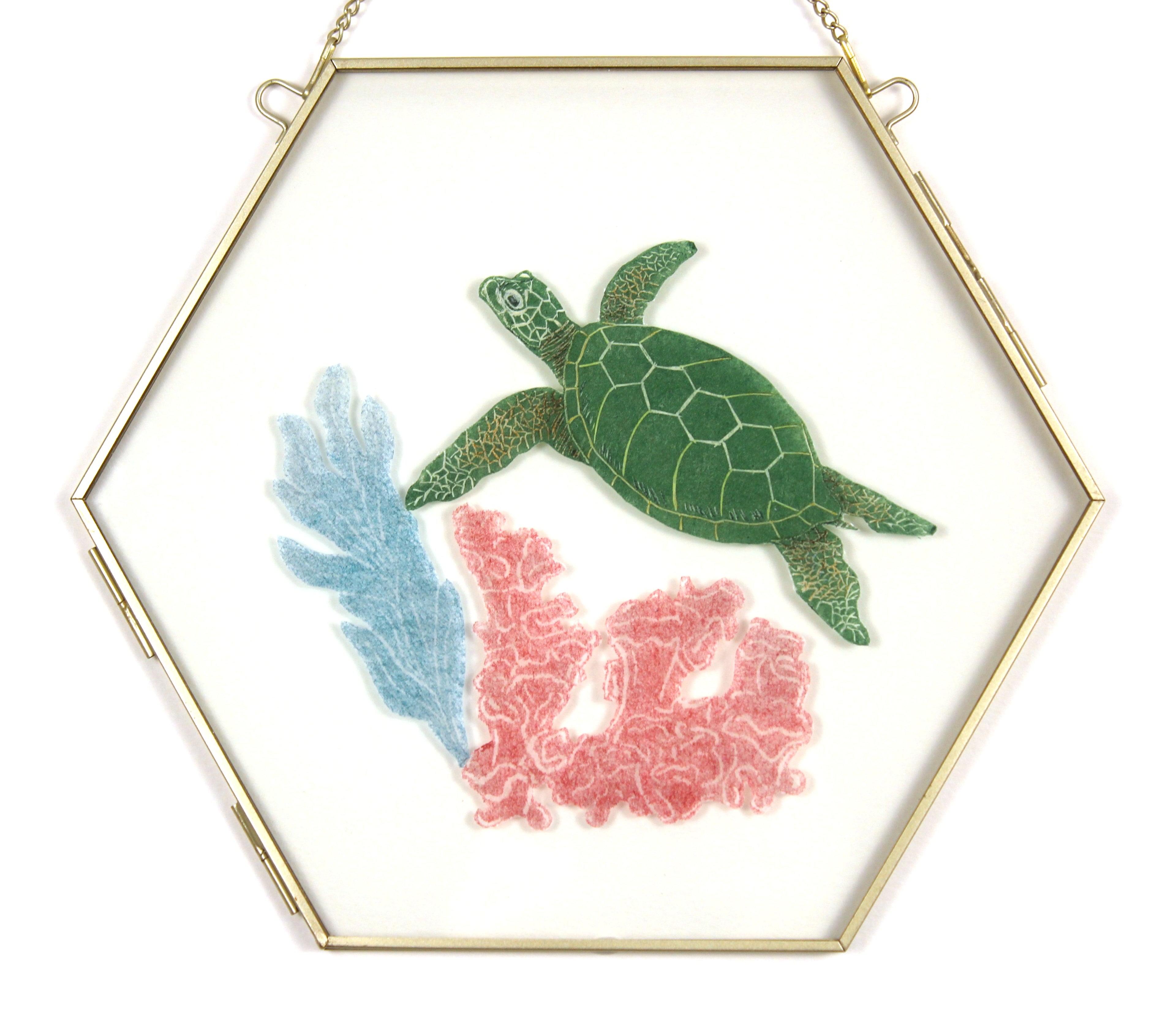 Glass Frame Relief Print Art (Large)-Daily Dance