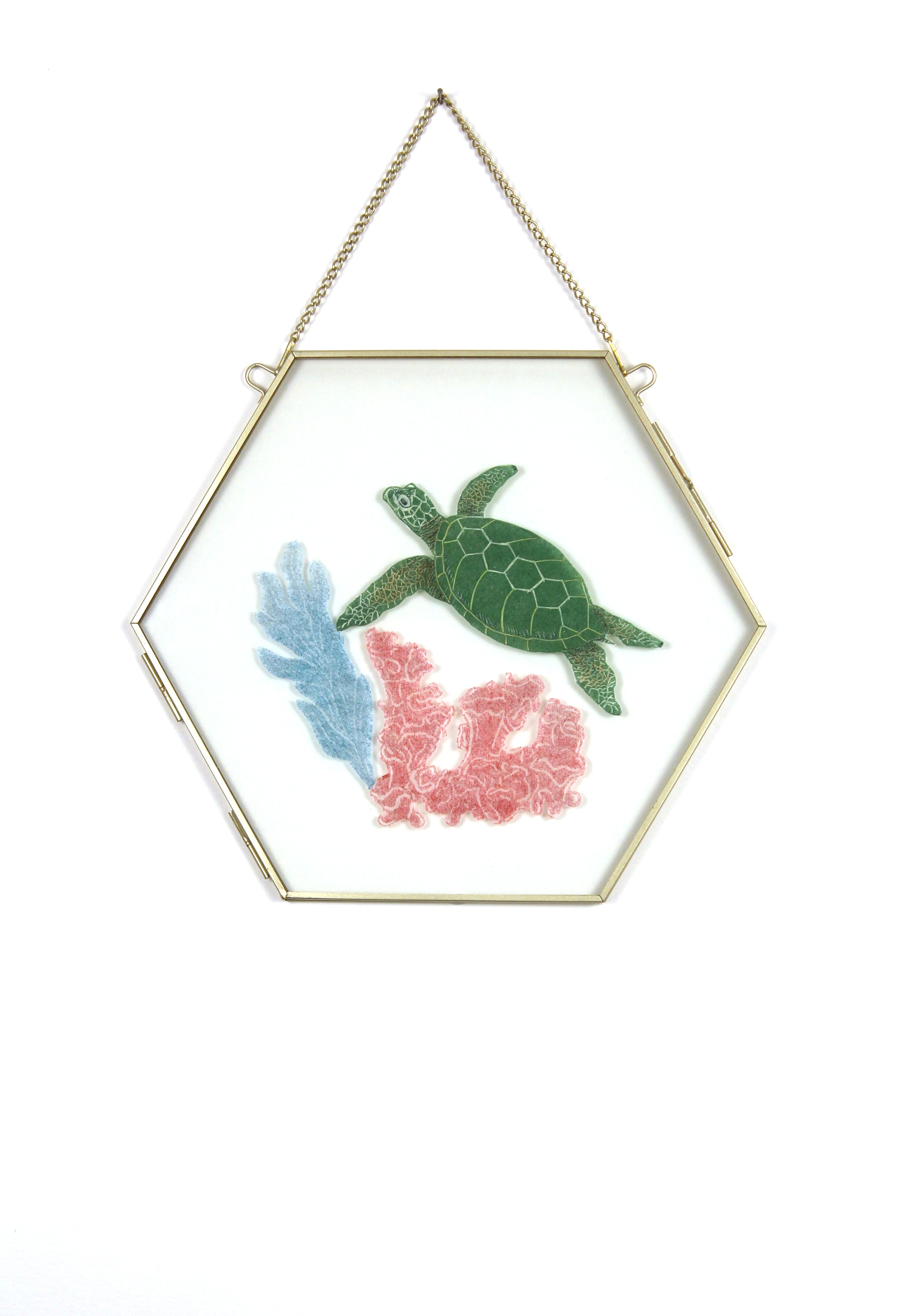 Glass Frame Relief Print Art (Large)-Daily Dance