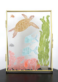 Glass Frame Relief Print Art (Large Standing Frame)-Look Down Love