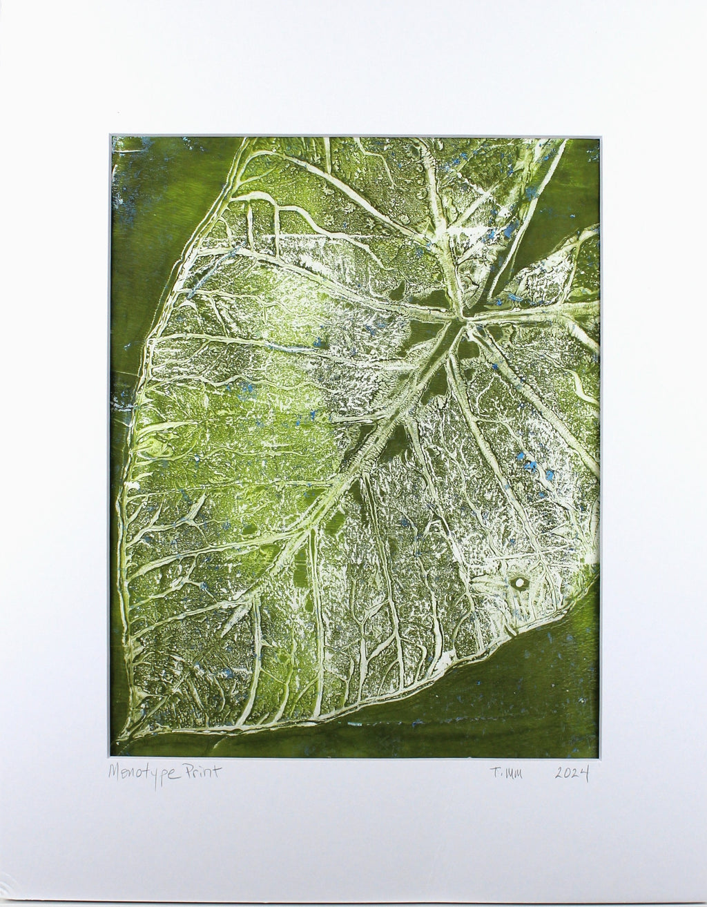 Botanical Monotype Relief Print-Texture Happy