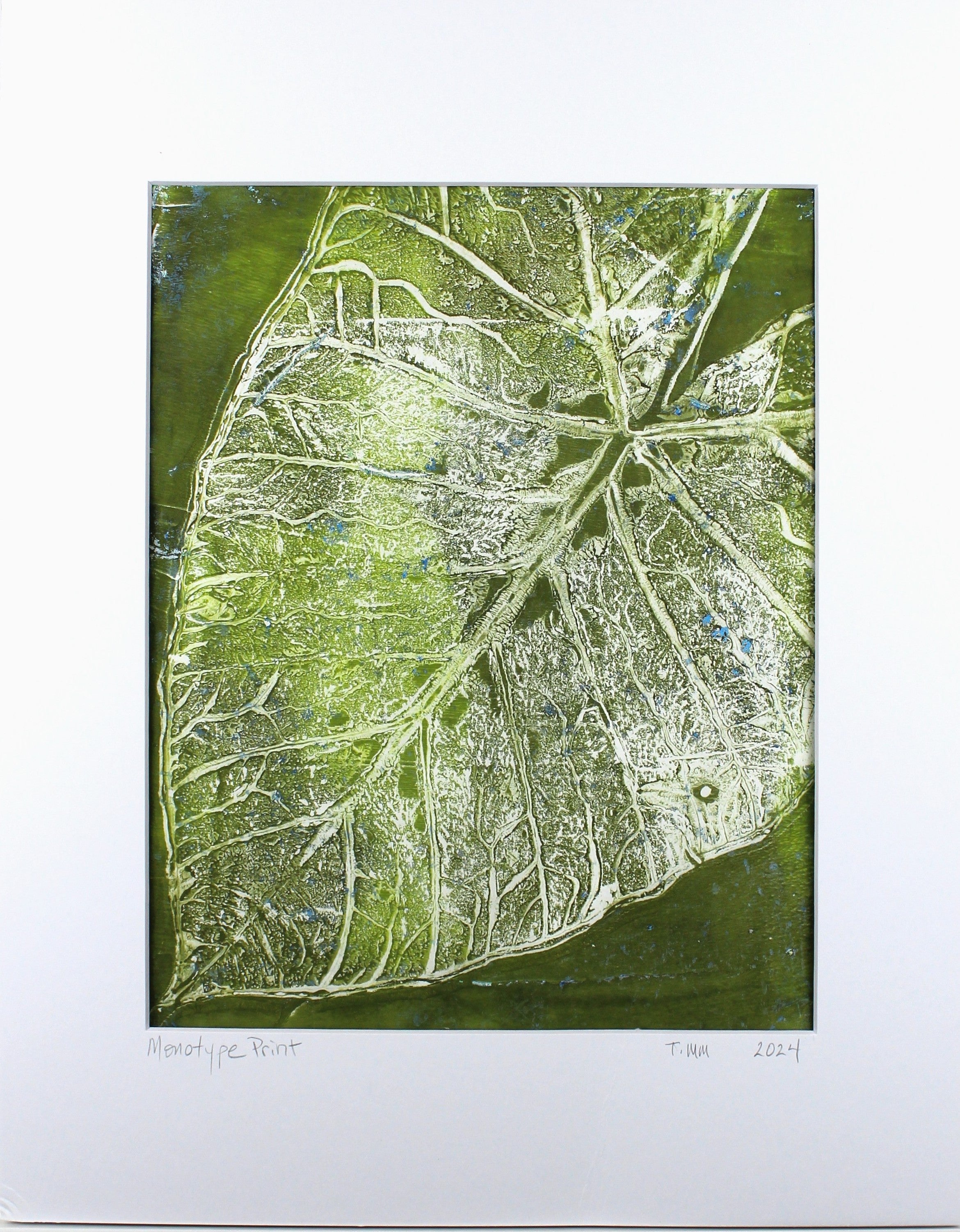 Botanical Monotype Relief Print-Texture Happy