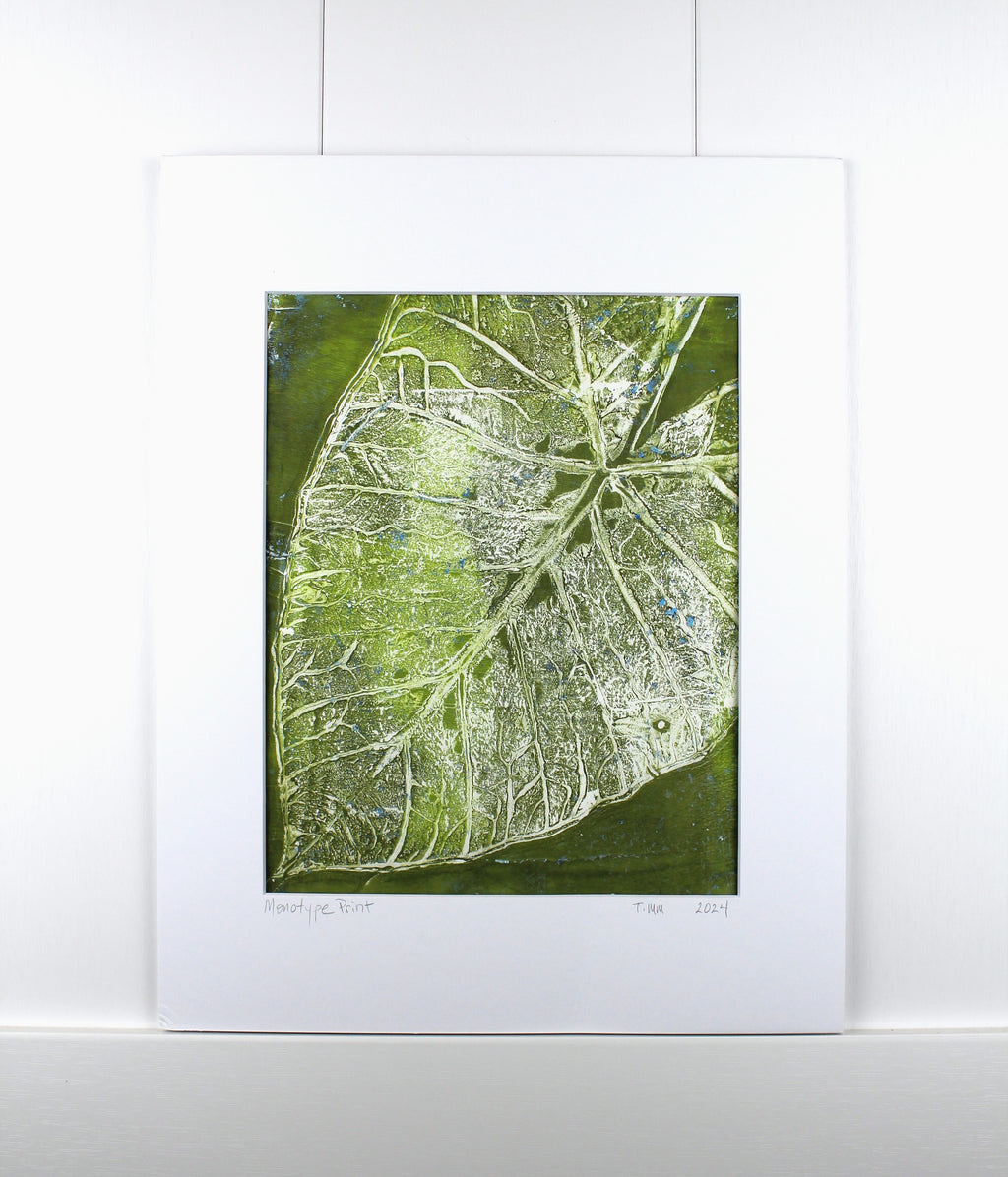 Botanical Monotype Relief Print-Texture Happy