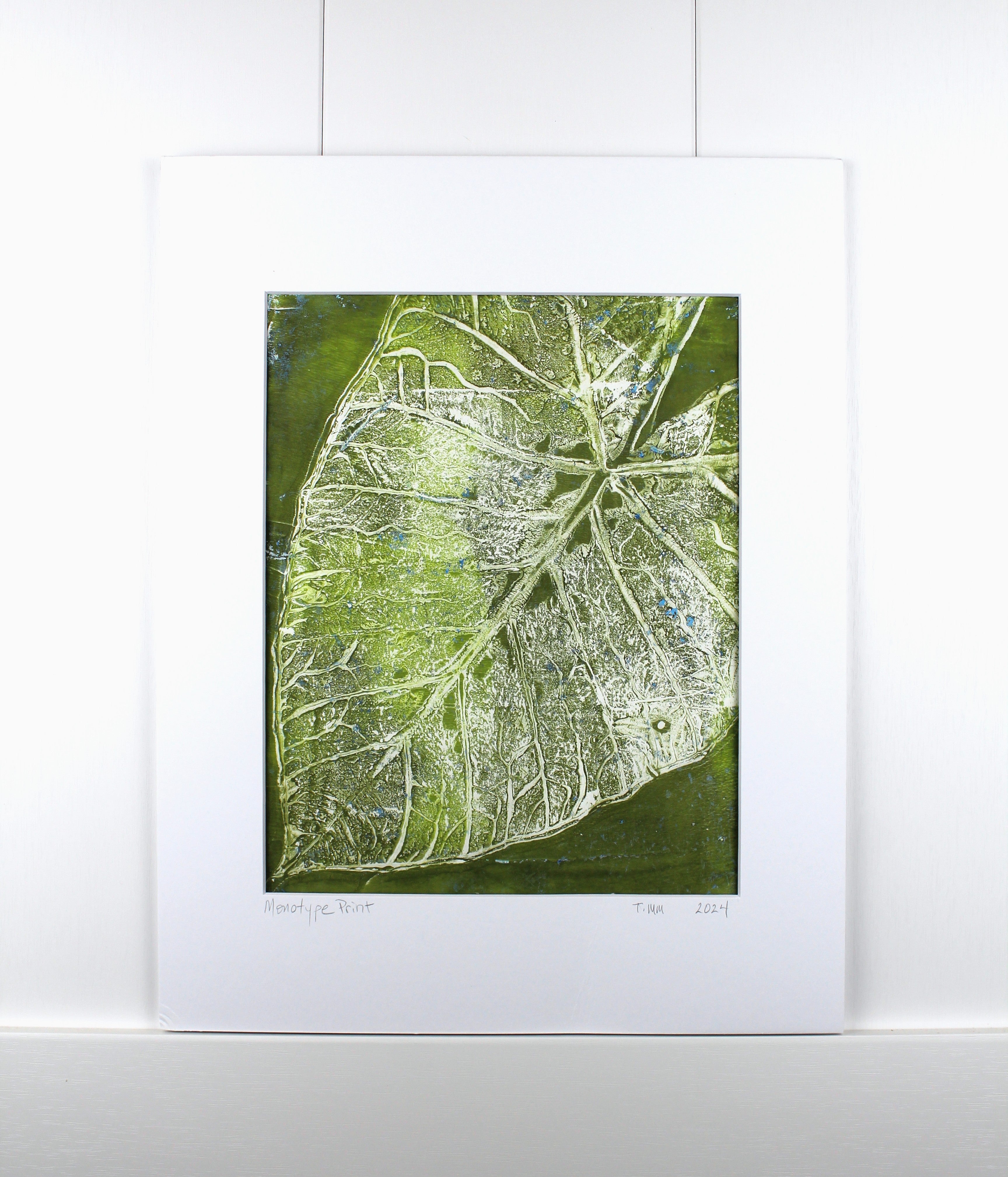 Botanical Monotype Relief Print-Texture Happy