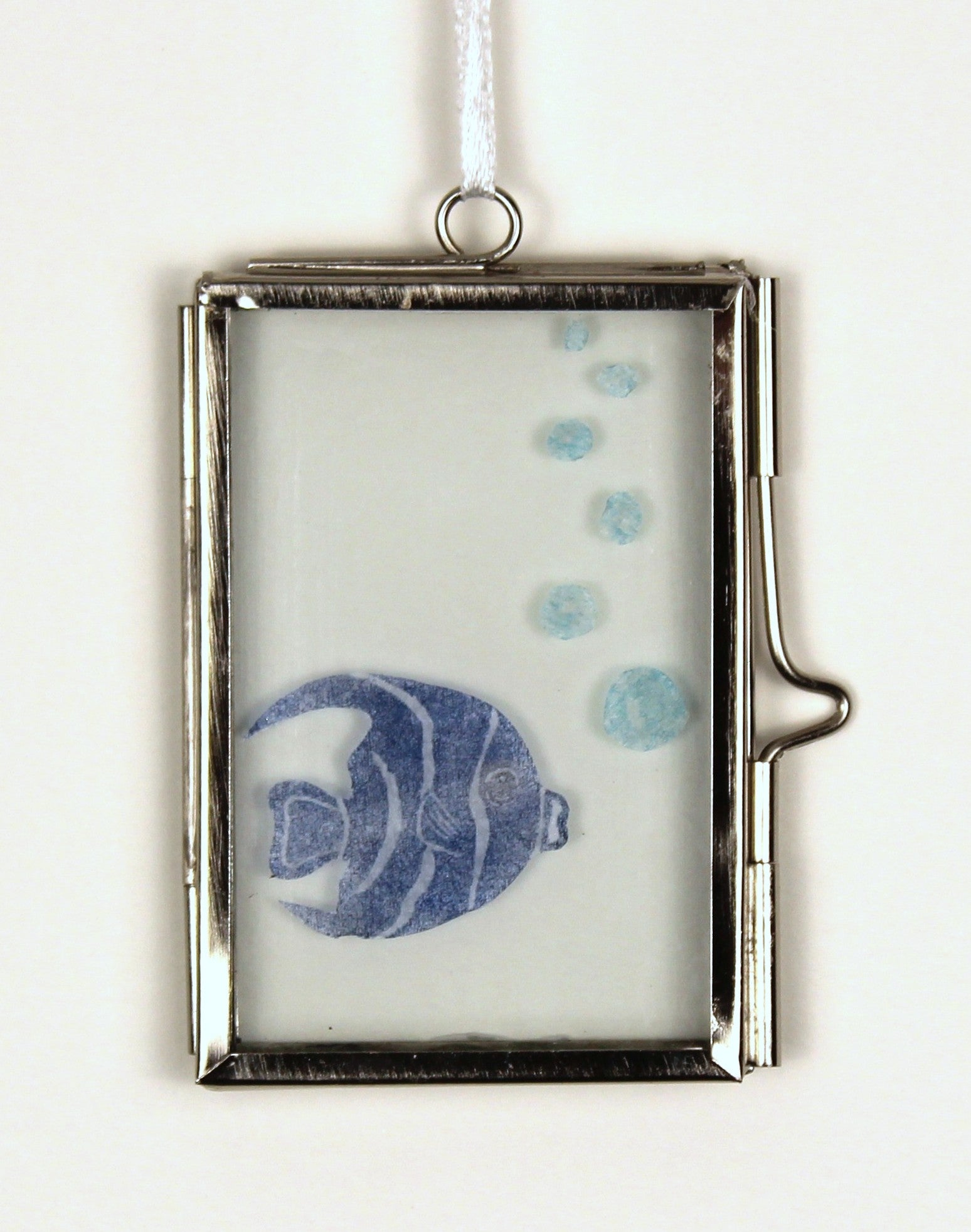 Glass Frame Relief Print Art (Mini)- Exhalation