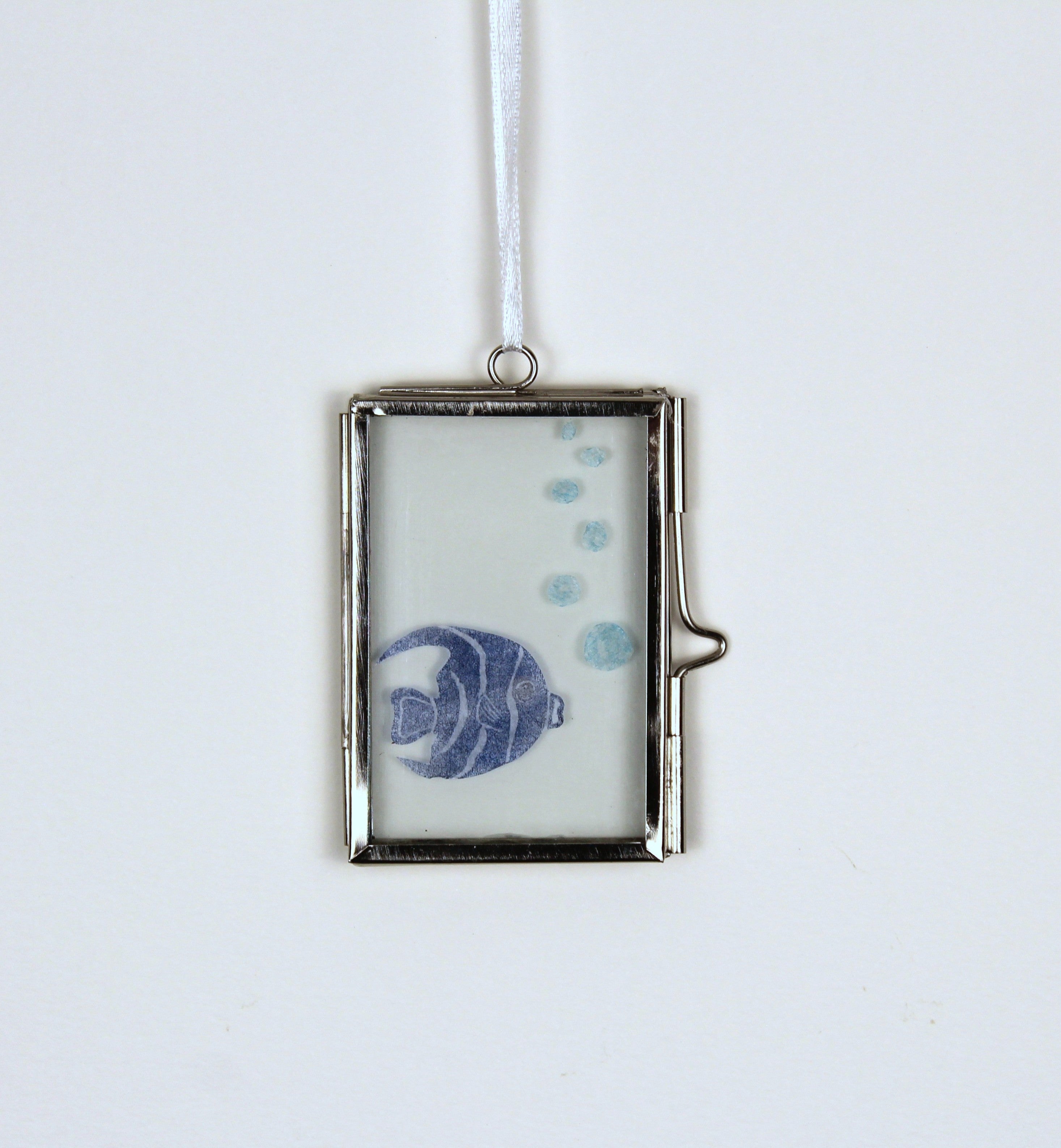 Glass Frame Relief Print Art (Mini)- Exhalation