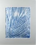 Botanical Monotype Relief Print-Shimmery Grid