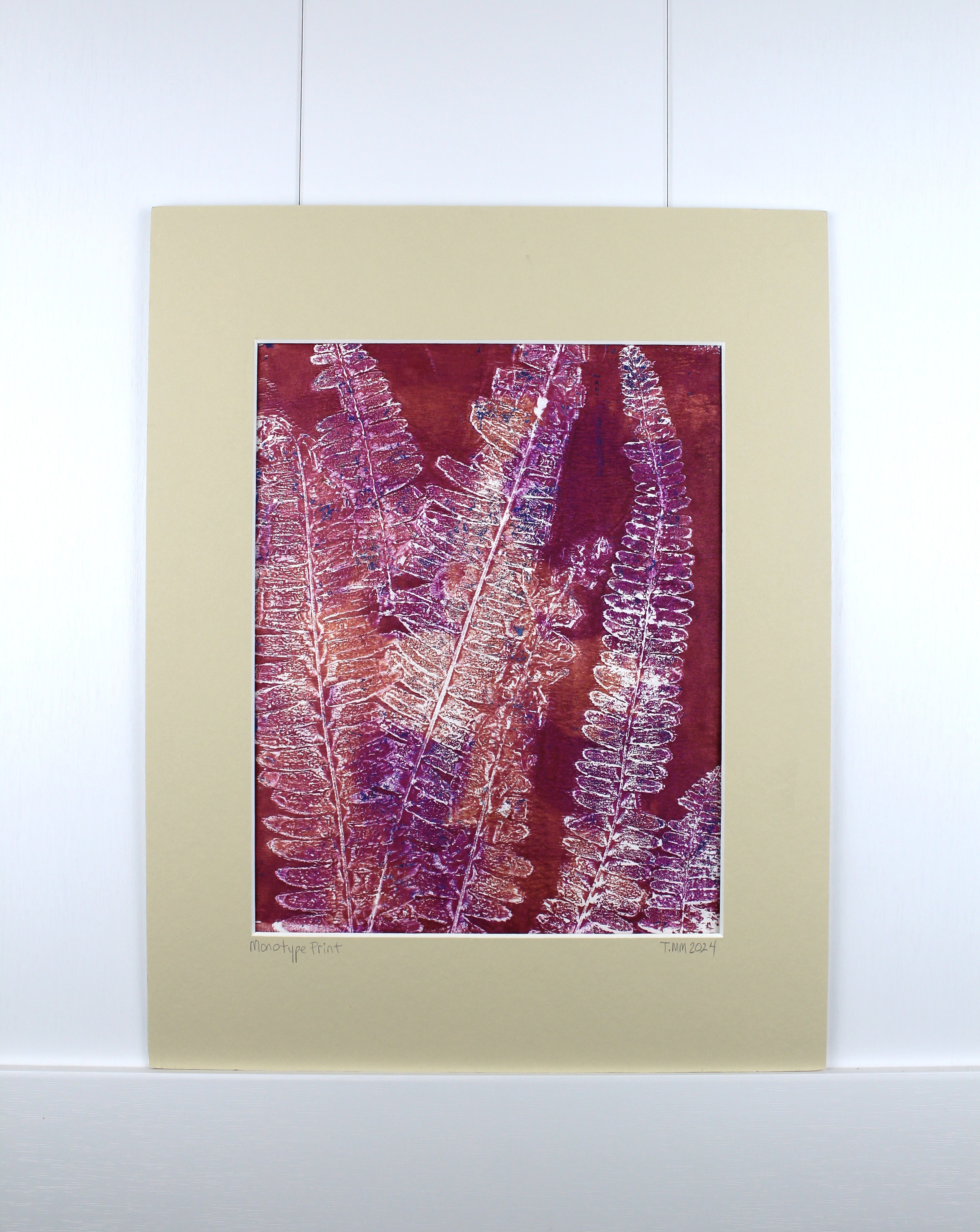 Botanical Monotype Relief Print-Mars Mayhem