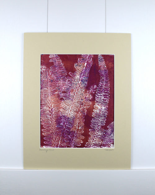 Botanical Monotype Relief Print-Mars Mayhem
