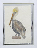 Linotype Relief Print- School Time - (white standing floater frame)