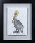 Linotype Relief Print- School Time-(black floater frame)