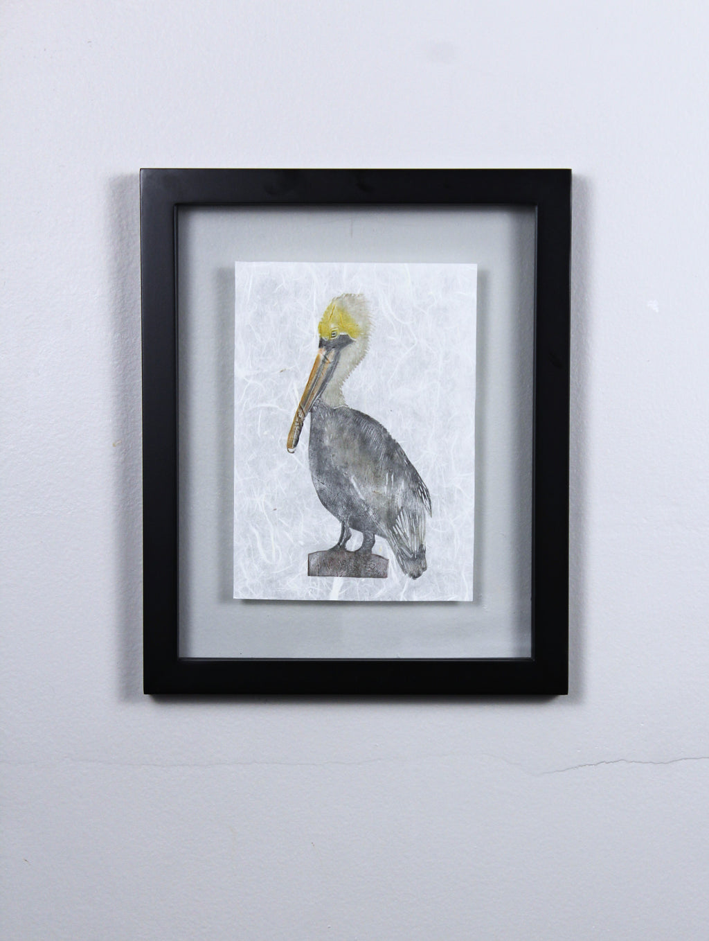 Linotype Relief Print- School Time-(black floater frame)