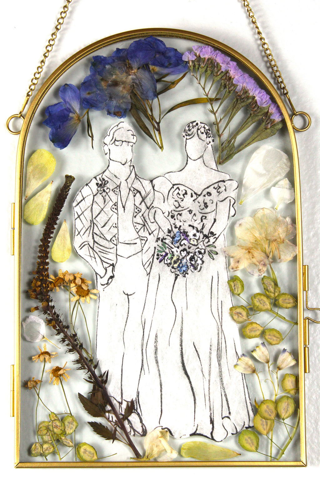 Commissioned Art in Glass Floater Frame-(example-not for sale)