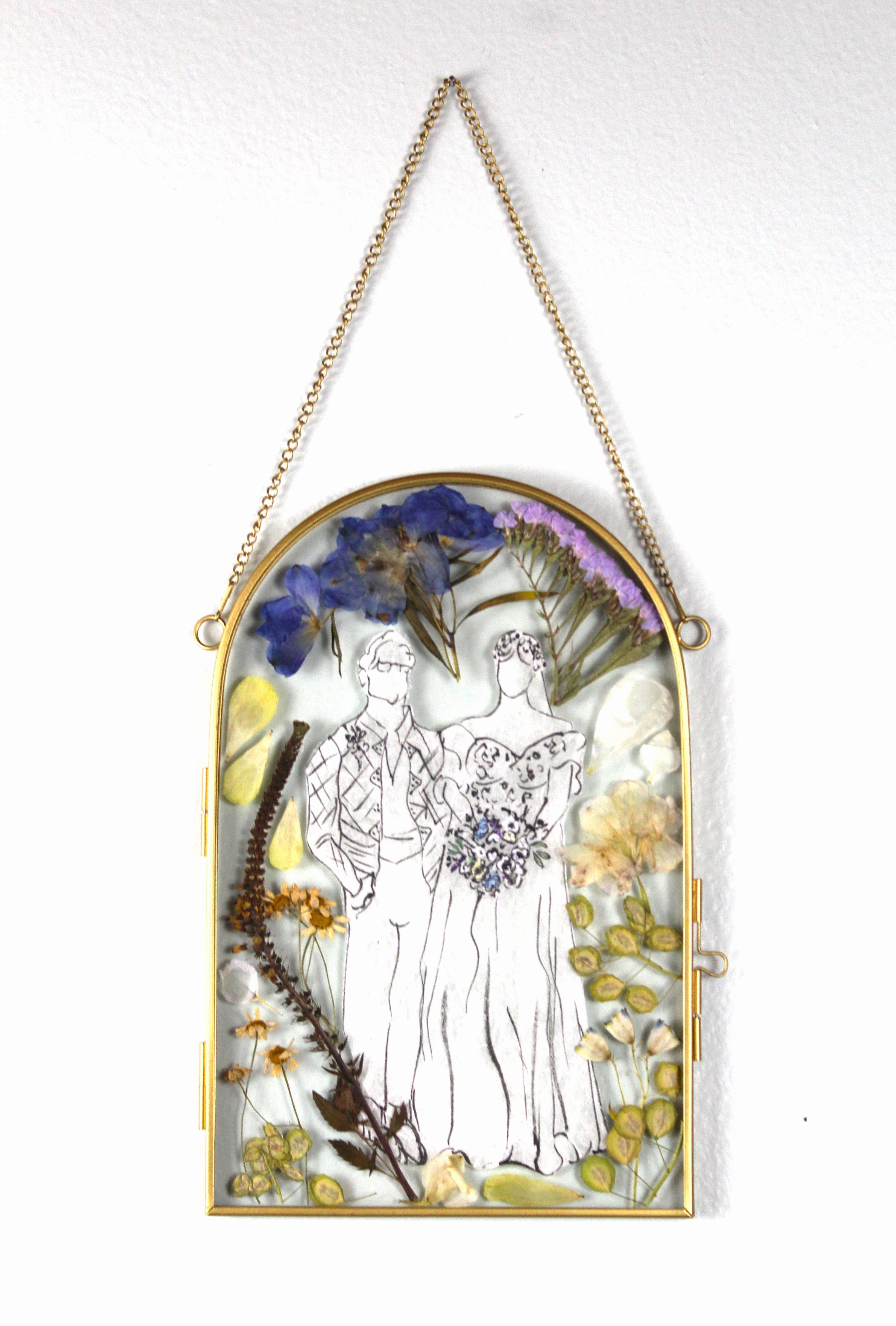 Commissioned Art in Glass Floater Frame-(example-not for sale)
